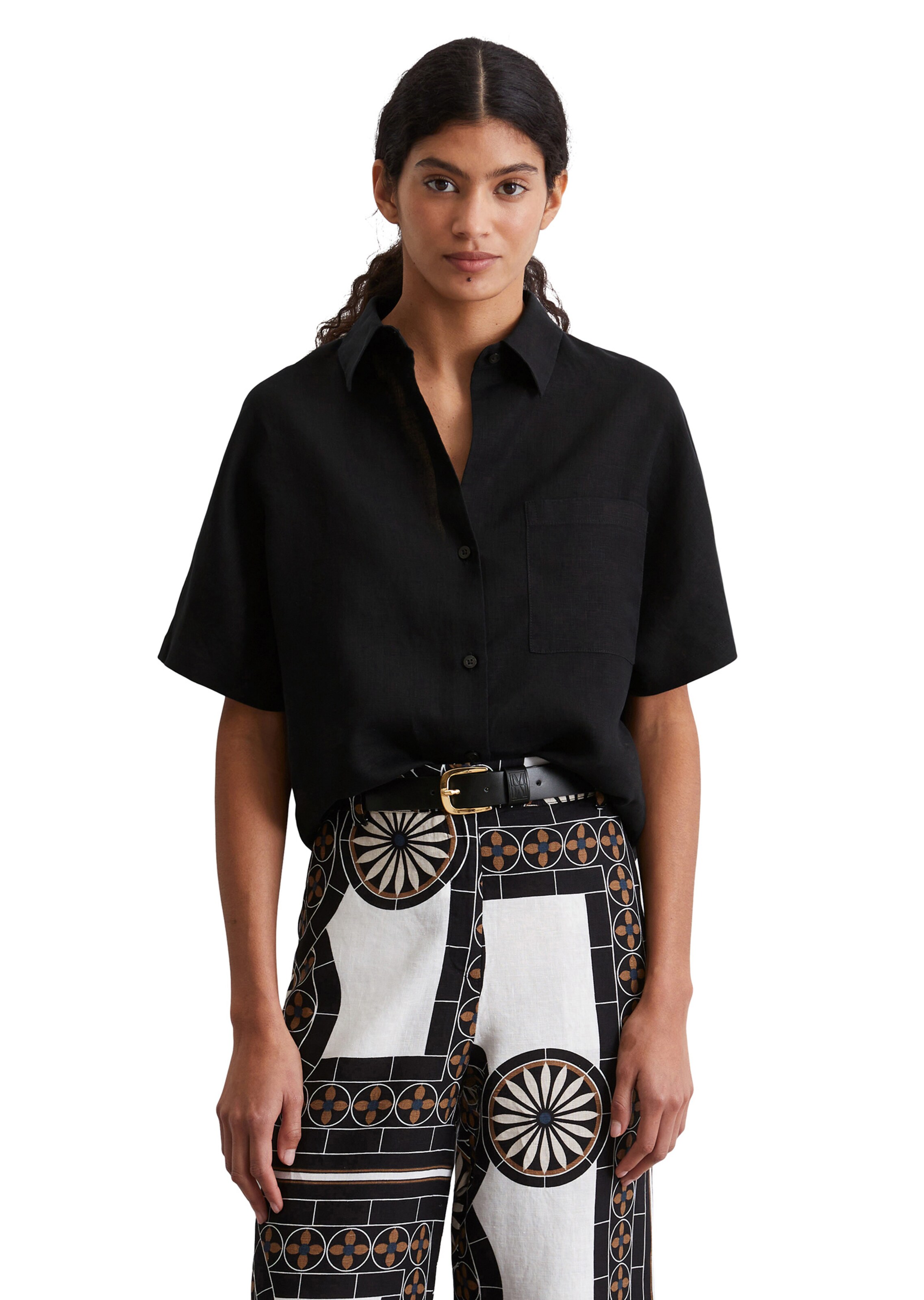Marc O'Polo Blouse in Black: front
