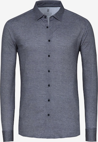 DESOTO Button Up Shirt in Grey: front