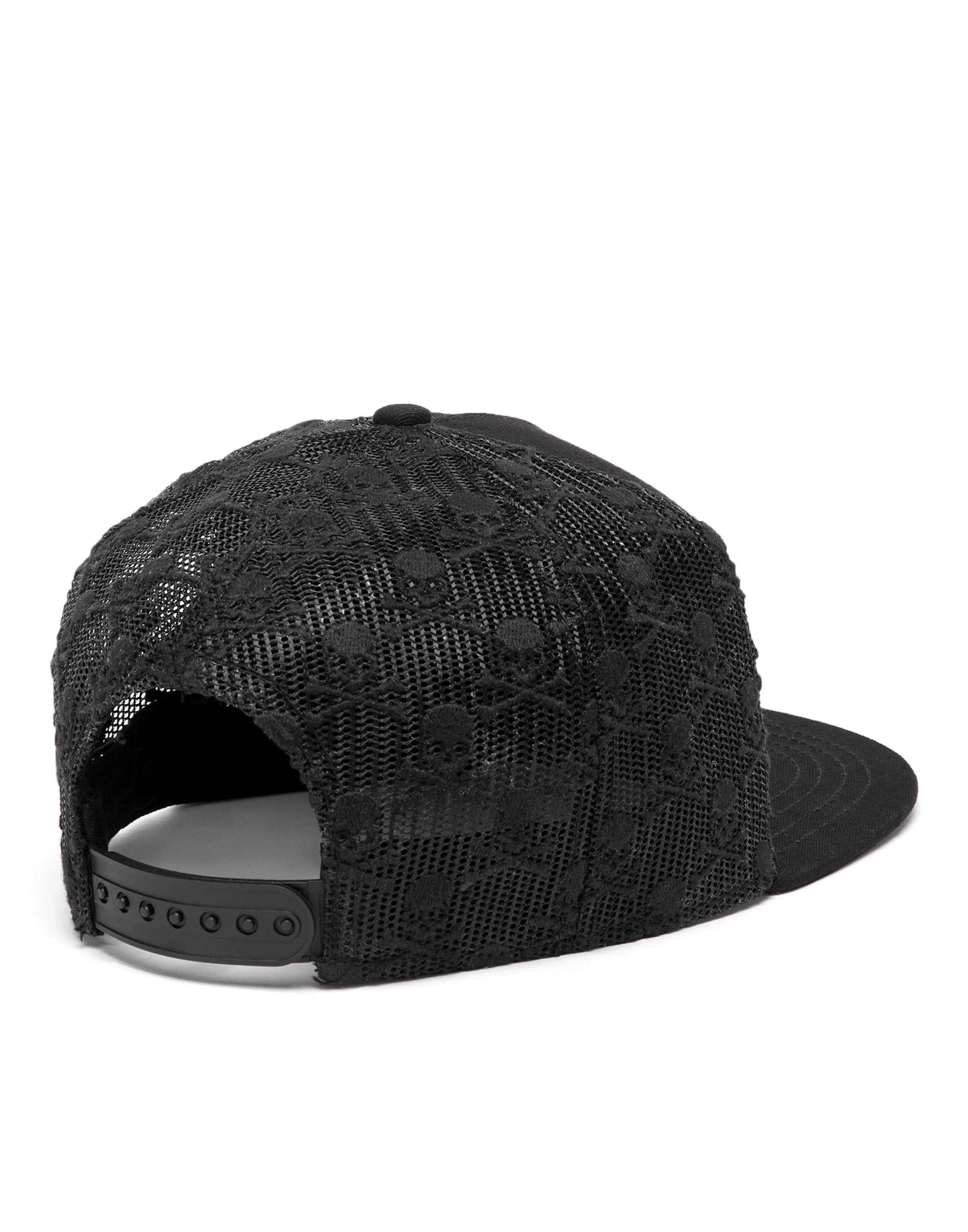 Philipp Plein Cap 'Skull&Bones' in Black