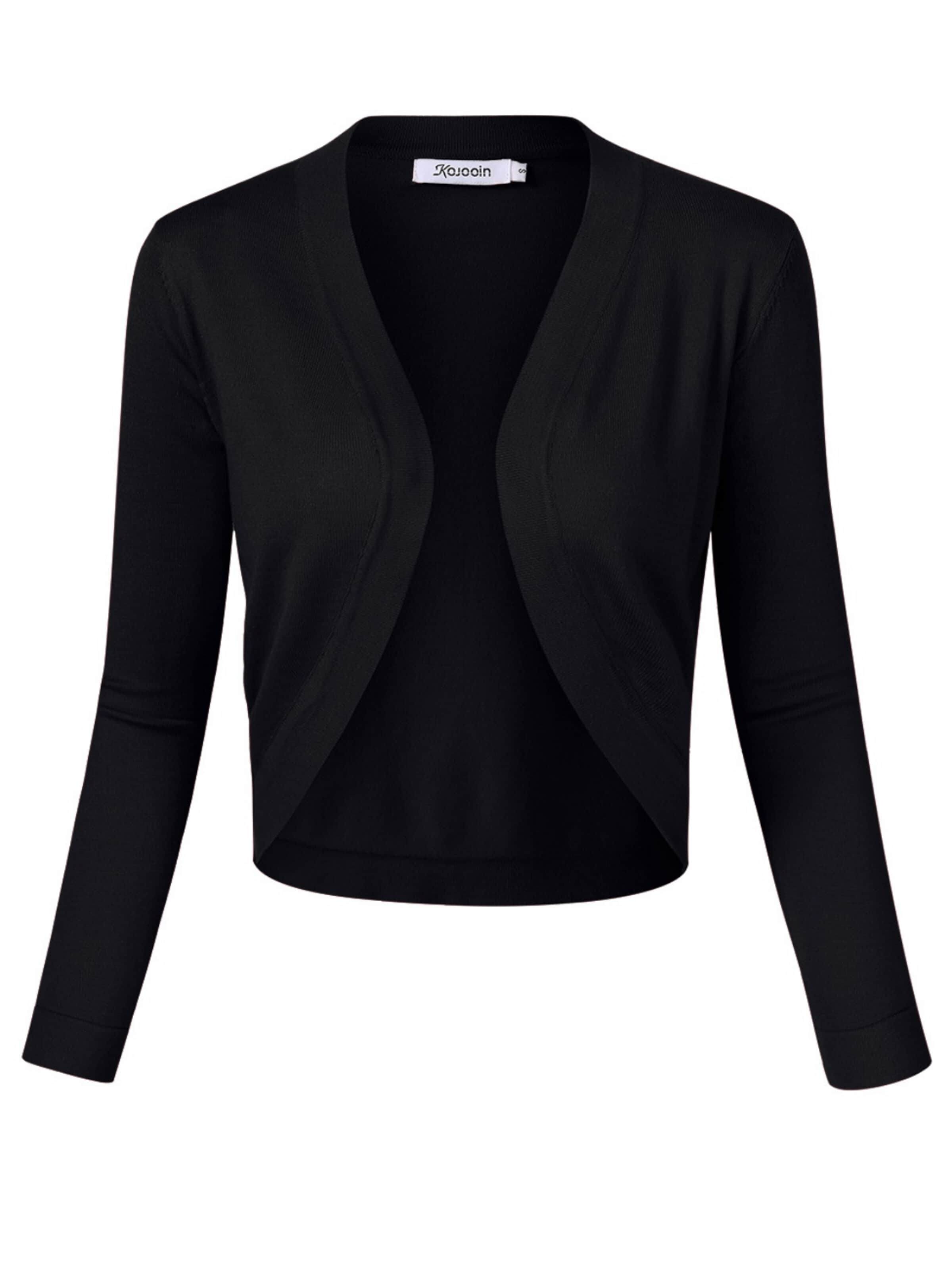 Yesfashion Kardigan w kolorze czarny: przód