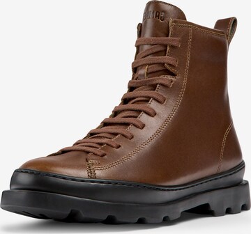 CAMPER Lace-Up Ankle Boots 'Brutus' in Brown: front