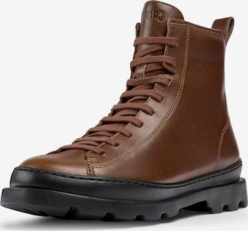 CAMPER Lace-Up Ankle Boots 'Brutus' in Brown: front