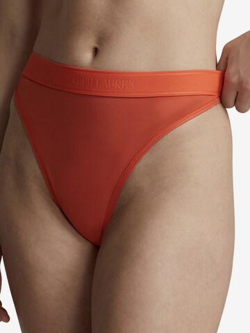 String ' HIGH WAIST ' Polo Ralph Lauren en orange : devant