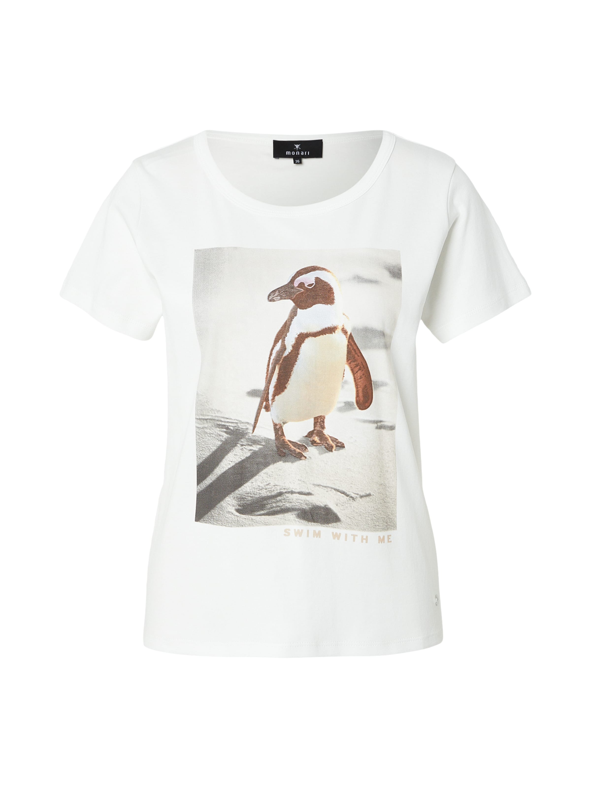 balts monari T-Krekls: no priekšpuses