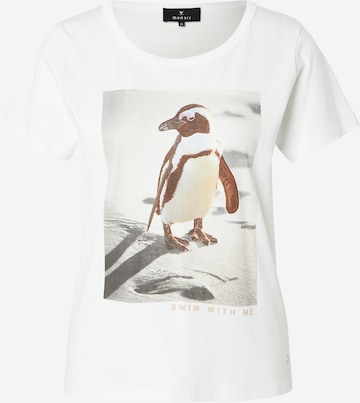 balta monari Marškinėliai: priekis