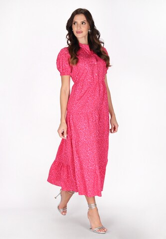 faina Blusenkleid in Pink: Vorderseite