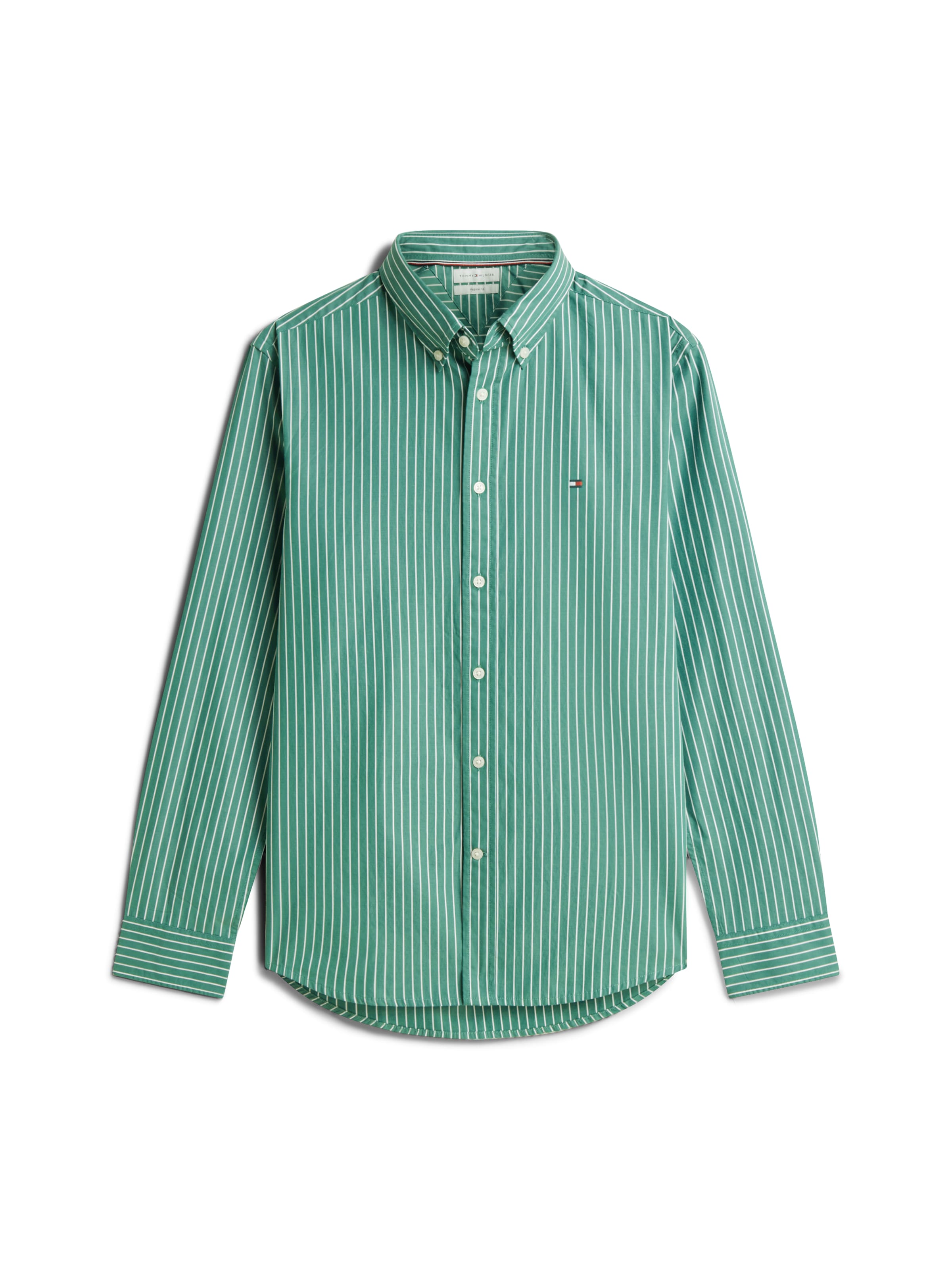 TOMMY HILFIGER - Camisa 'FLEX' en verde: frente