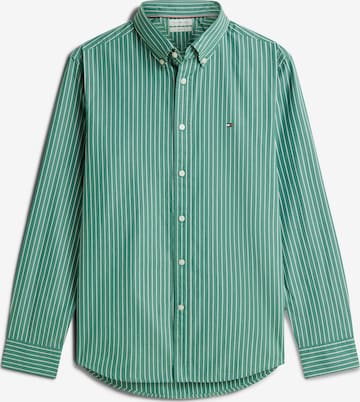 TOMMY HILFIGER - Camisa 'FLEX' en verde: frente