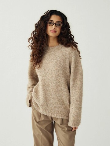 Noella Sweater ' N-Maymie Knit ' in Beige: Vorderseite