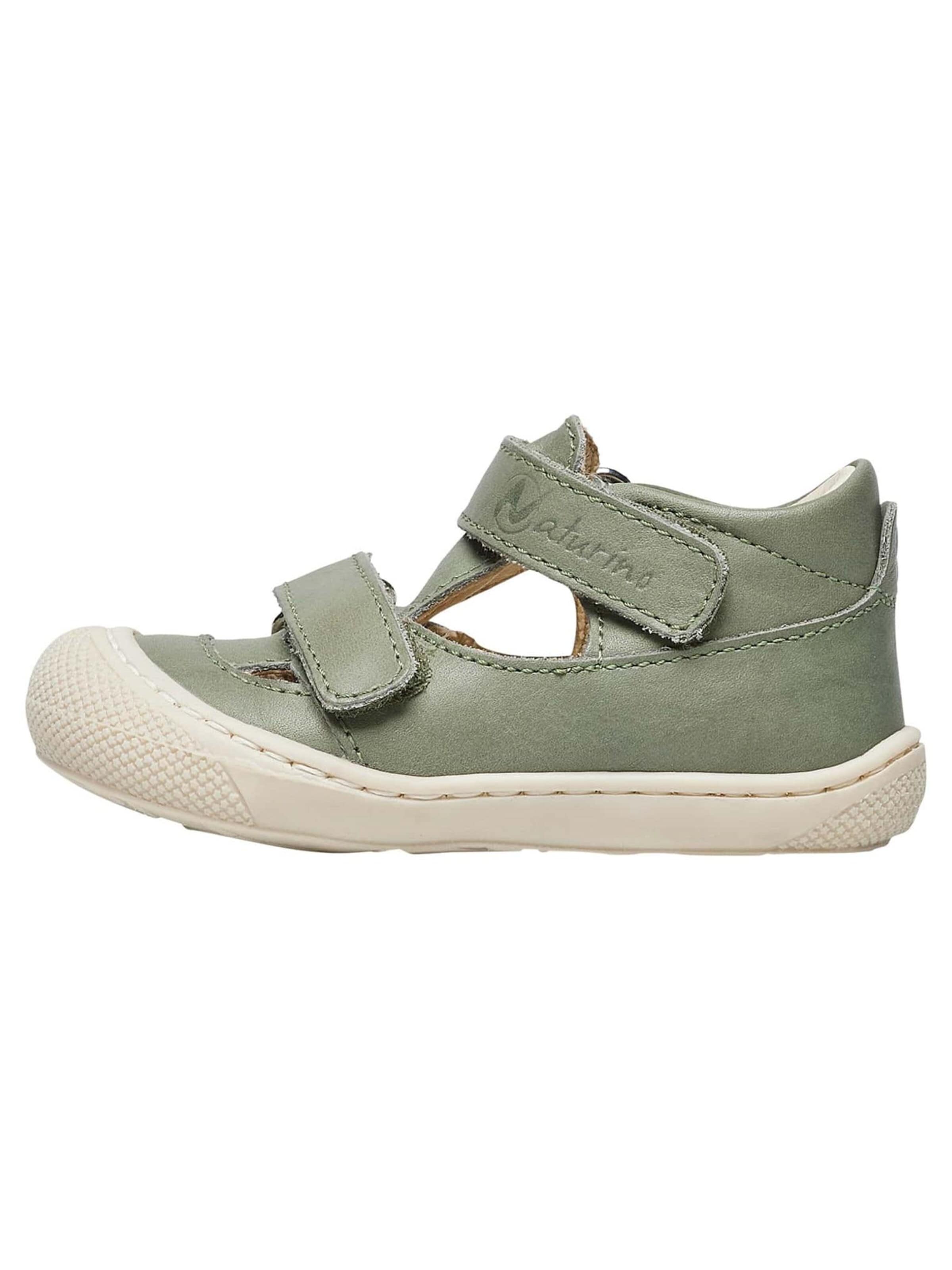 NATURINO Open shoes 'PUFFY' in Green