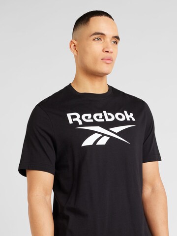 melns Reebok T-Krekls