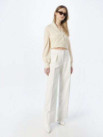 Wide Leg Pantalon à pince 'MAINE' BRAX en blanc