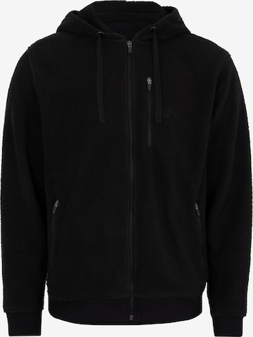 Veste en polaire 'High Pile' DANISH ENDURANCE en noir : devant