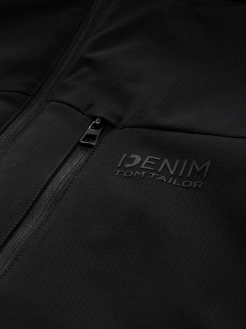 juoda TOM TAILOR DENIM Demisezoninė striukė