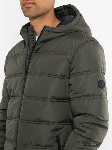 Threadbare Winter Jacket 'Beechwood' in Grey