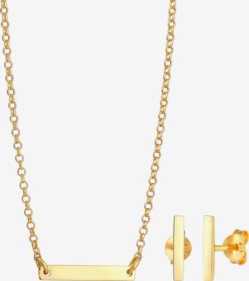 ELLI Jewelry Set in Gold: front