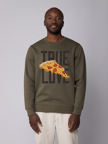 Watapparel Sweatshirt 'True Love' in Green: front