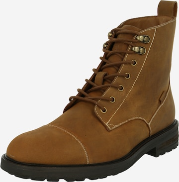 LEVI'S ® Boots med snörning 'Emerson' i brun: framsida