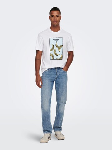 Only & Sons T-Shirt 'PARKER' in Weiß