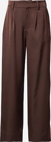 mbym Брюки со складками 'Guri' в Коричневый: спереди