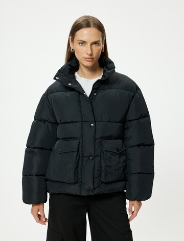 Koton Tussenjas 'ANORAK' in Zwart: voorkant