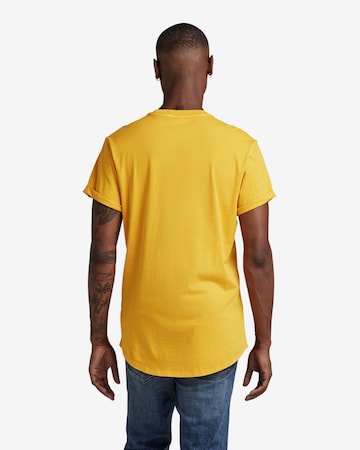 G-Star RAW T-Shirt 'Lash' in Gelb
