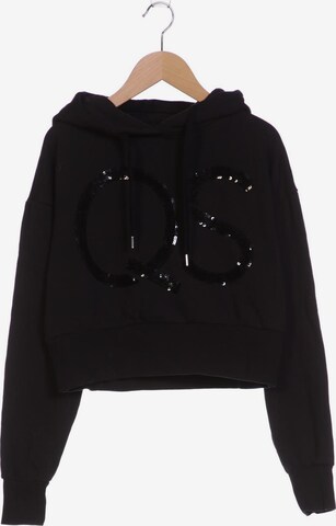 QS Sweatshirt & Zip-Up Hoodie in XS in Black: front