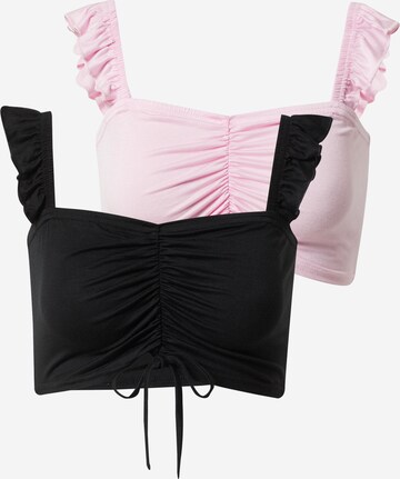 Missguided Top in Pink: front