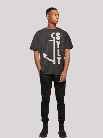 T-Shirt 'Sylt Anker Knut & Jan Hamburg' F4NT4STIC en noir