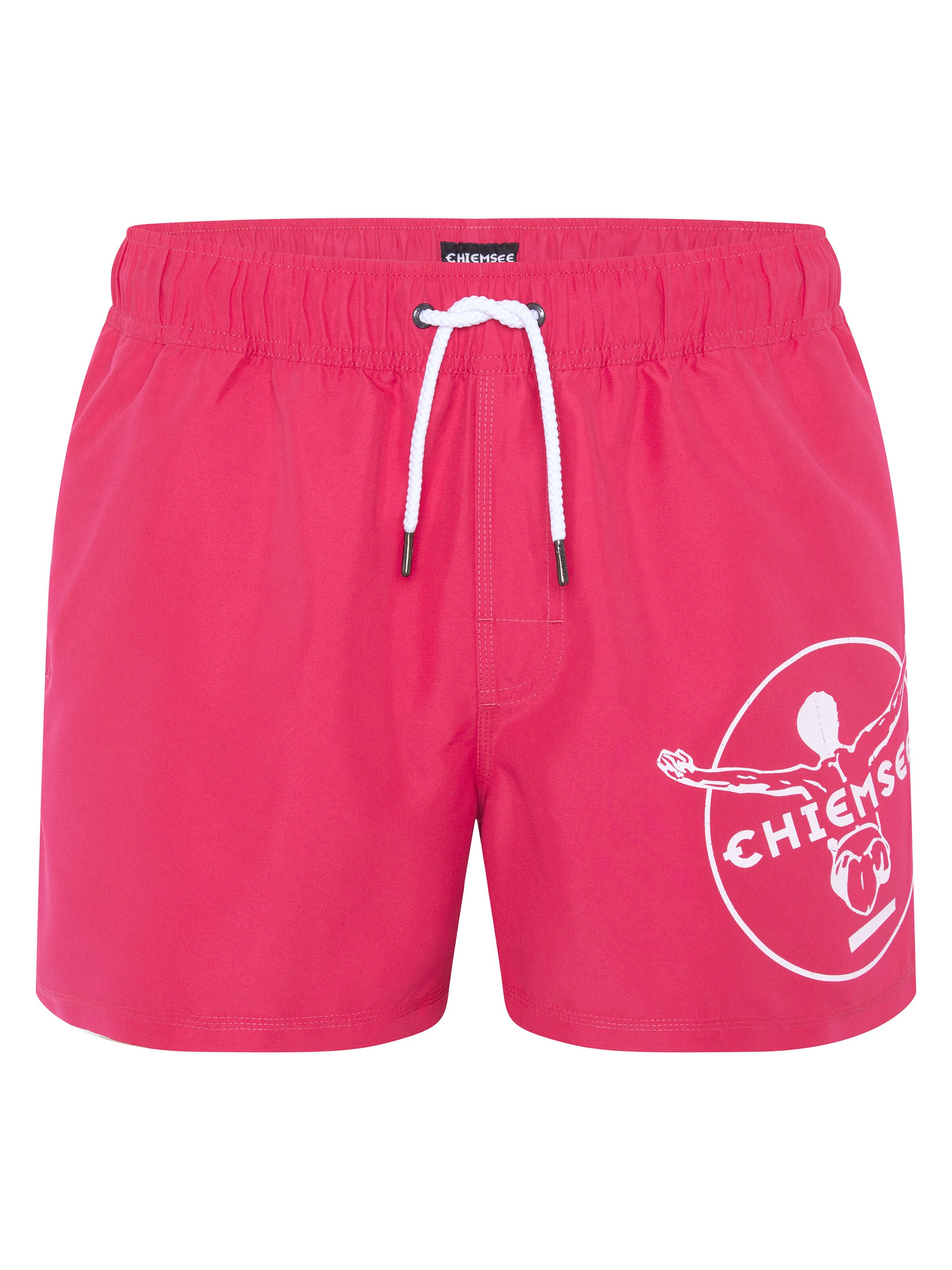 CHIEMSEE Badeshorts ' mit Label-Symbol und Taschen ' in Pink: Vorderseite