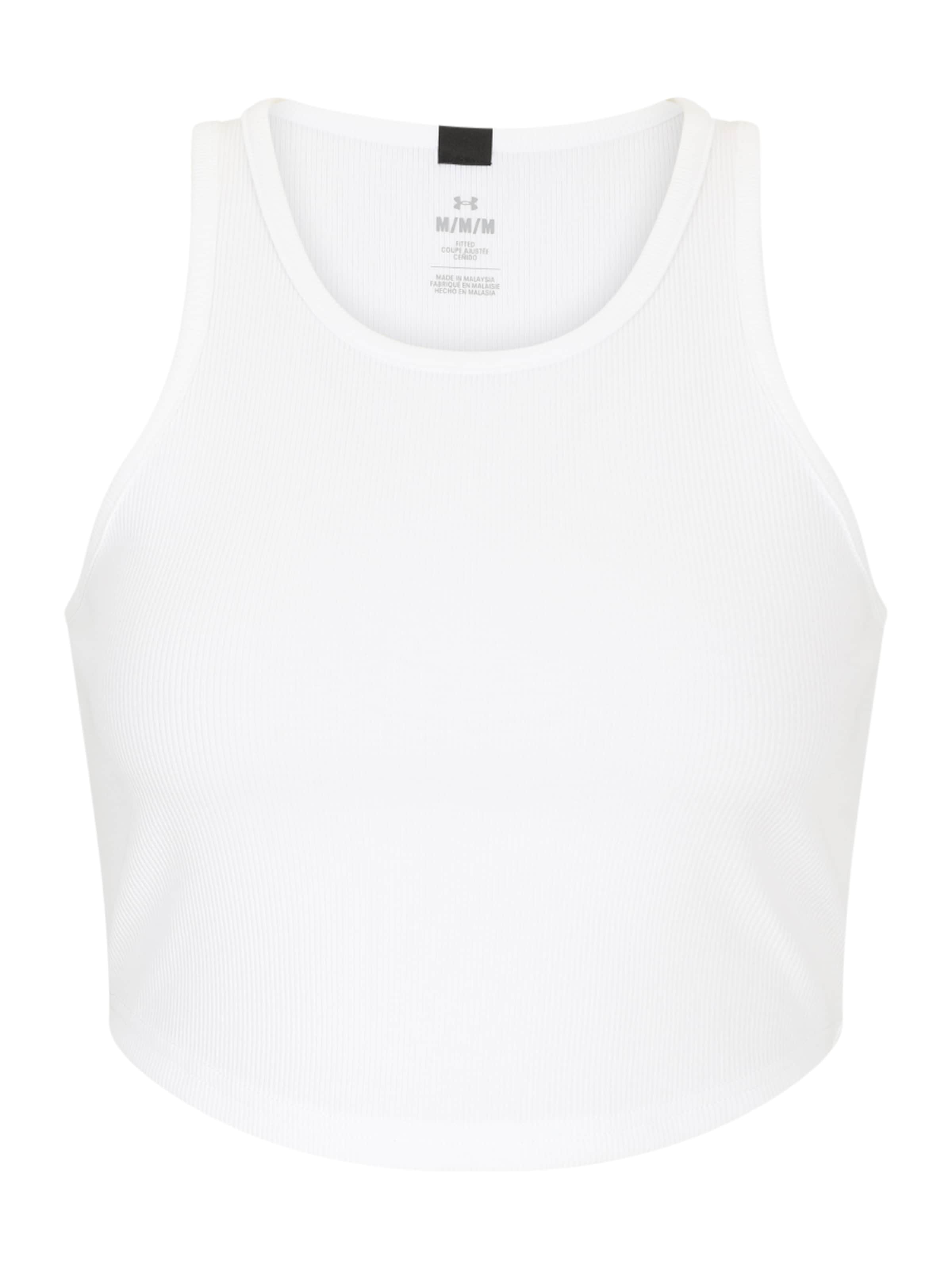 Top sportivo 'Rival' di UNDER ARMOUR in bianco: frontale