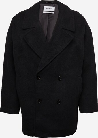 WEEKDAY Between-seasons coat 'Parker' in Black: front