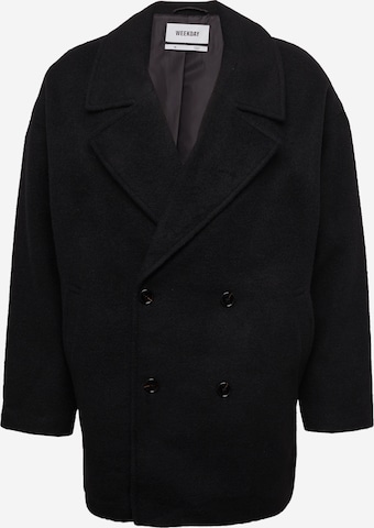 WEEKDAY Přechodný kabát 'Parker' – černá: přední strana