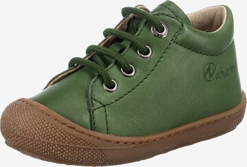 NATURINO First-Step Shoes 'Cocoon' in Green: front