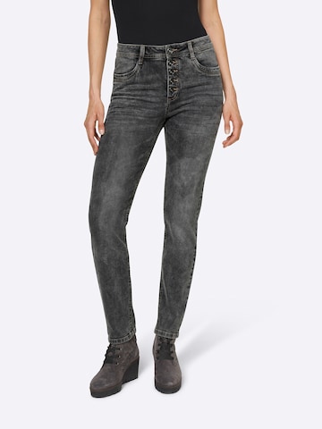 Coupe slim Jean heine en gris : devant