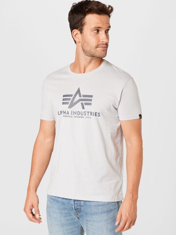 T-Shirt ALPHA INDUSTRIES en gris : devant