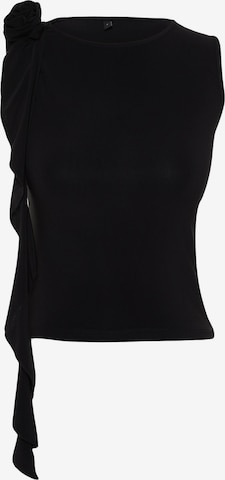 Top di Trendyol in nero: frontale