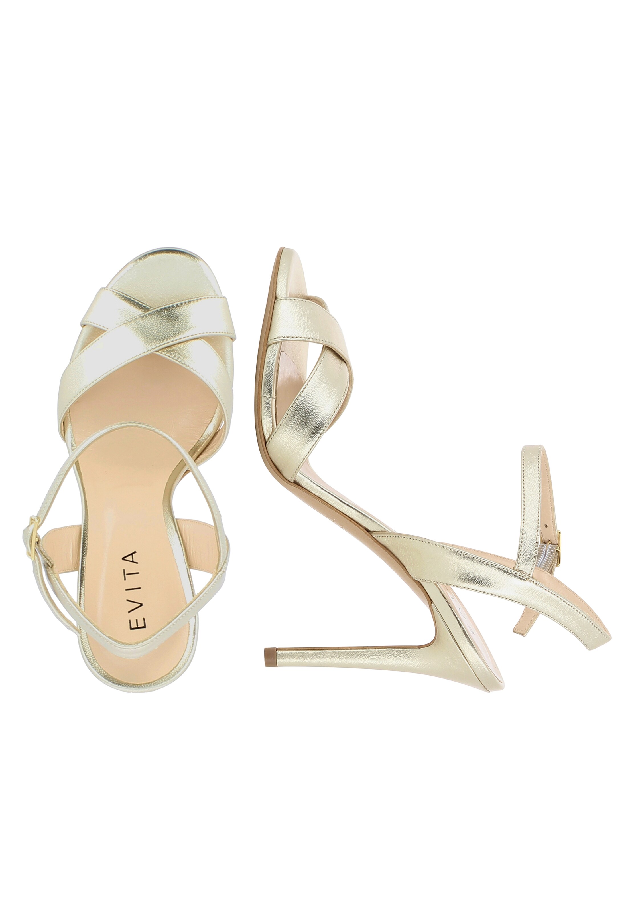EVITA Strap sandal in Gold