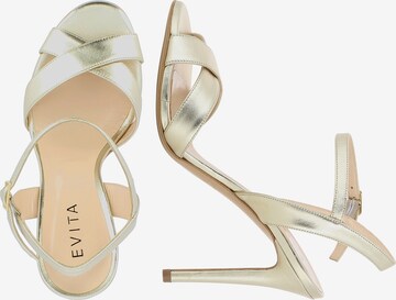 EVITA Strap Sandals in Gold