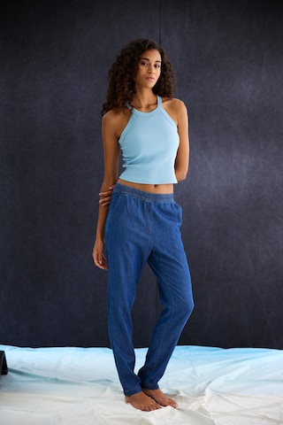 H.I.S - Regular Jeggings em azul: frente