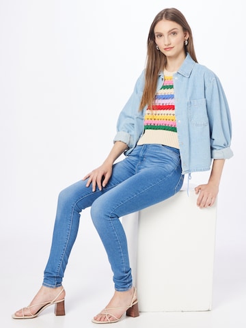 LEVI'S ® Skinny Jeans 'Mile High Super Skinny' in Blau