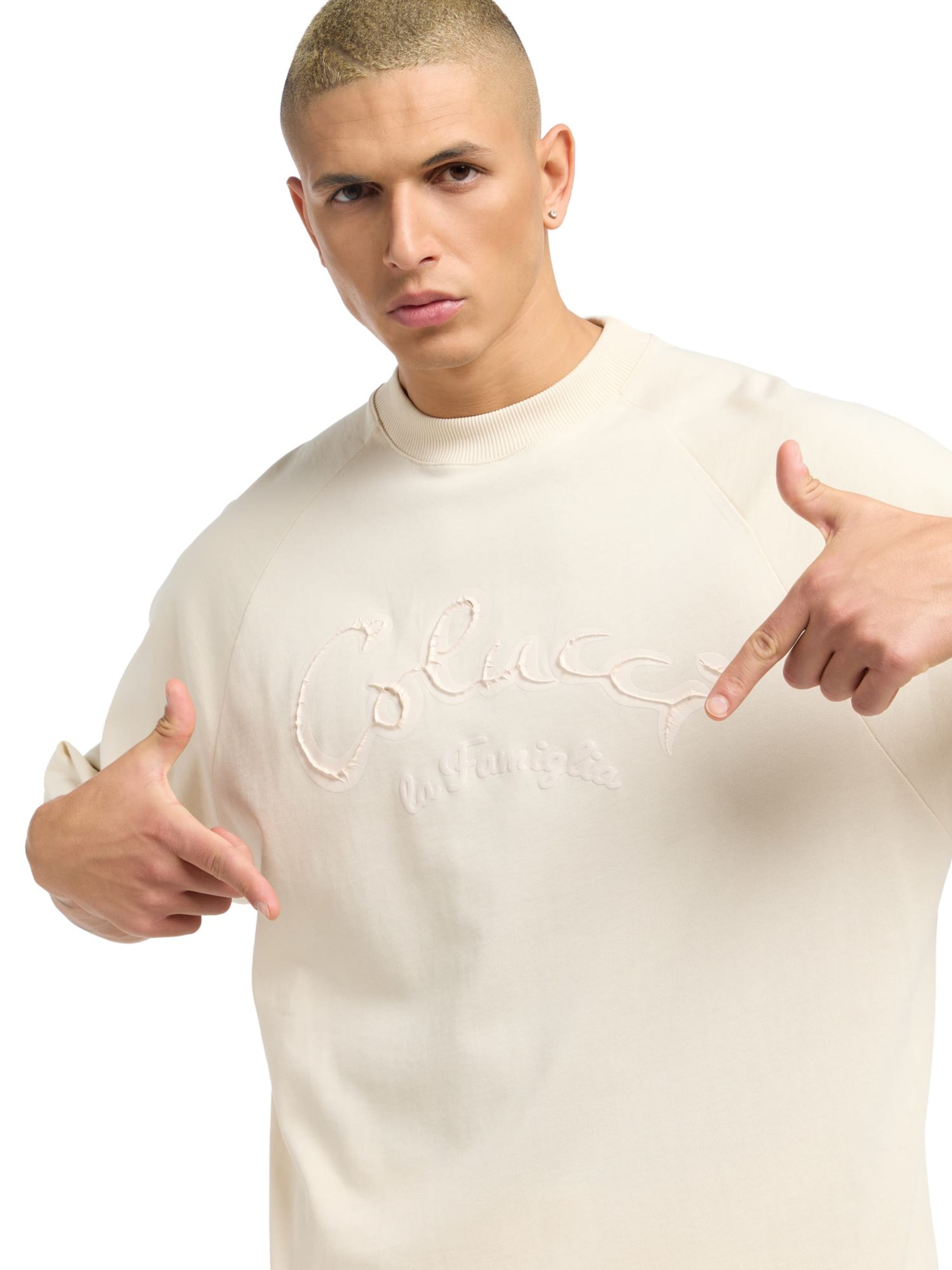 T-Shirt 'Donevski' Carlo Colucci en beige