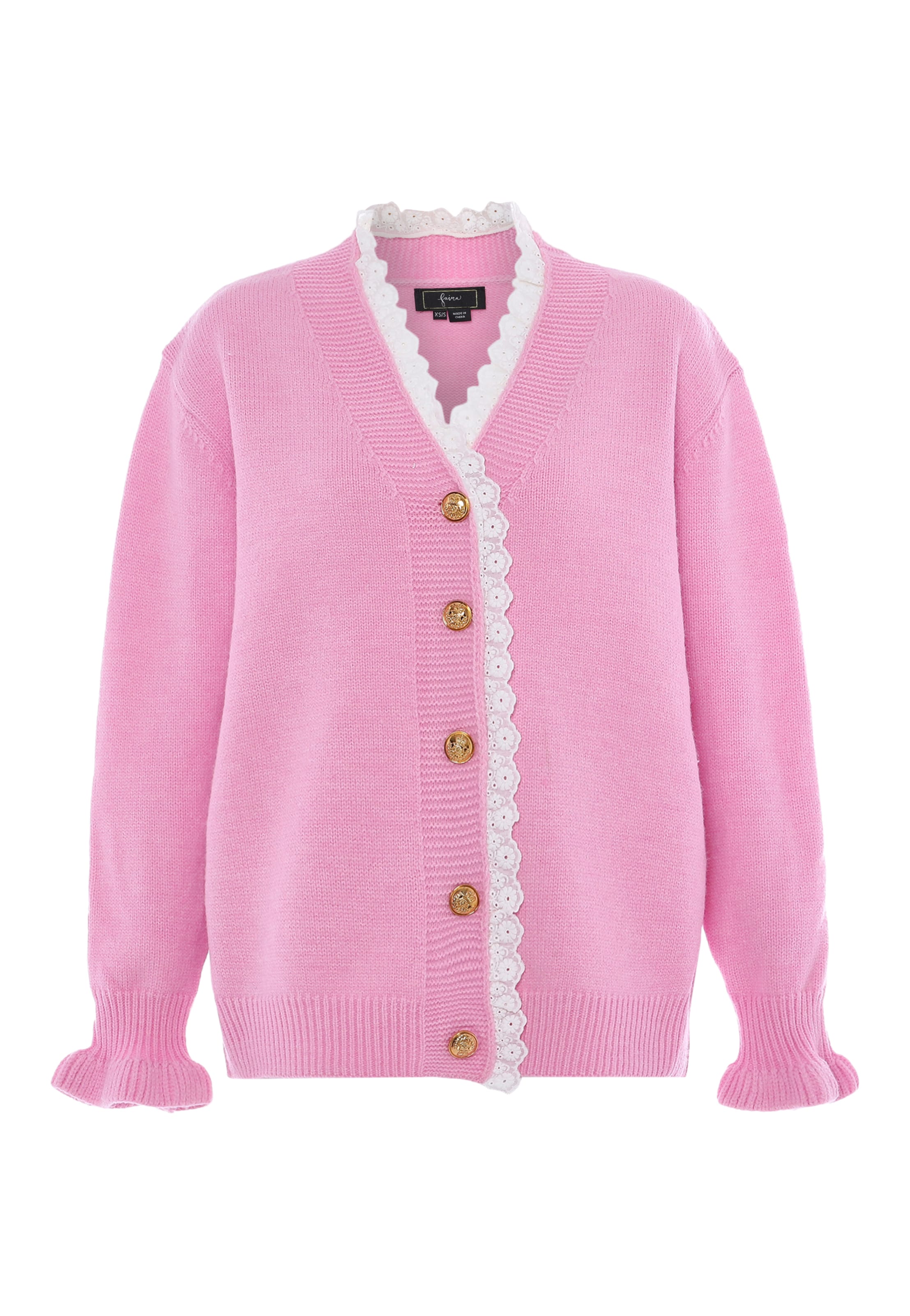 faina Cardigan i pink: forside