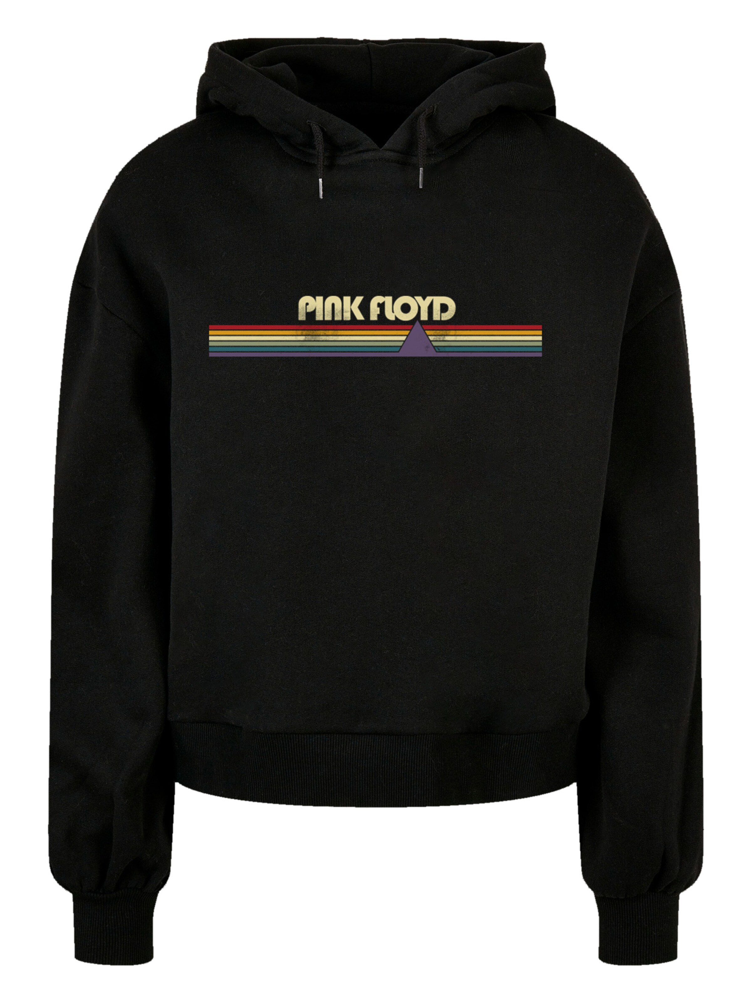 F4NT4STIC Sweatshirt 'Pink Floyd' in Black: front