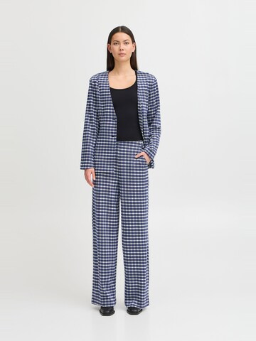 Regular Pantalon ' IHKATE CHECLÉ WIDE PA ' ICHI en bleu