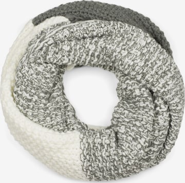 styleBREAKER Schlauchschal '2-Farbiges Ombré Strick Loop' in Grau: Vorderseite