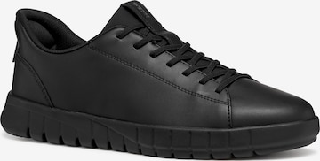 GEOX Platform trainers in Black: front