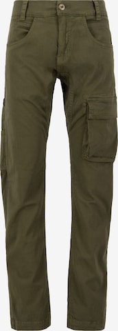 ALPHA INDUSTRIES Szabványos Cargo nadrágok - zöld: elől