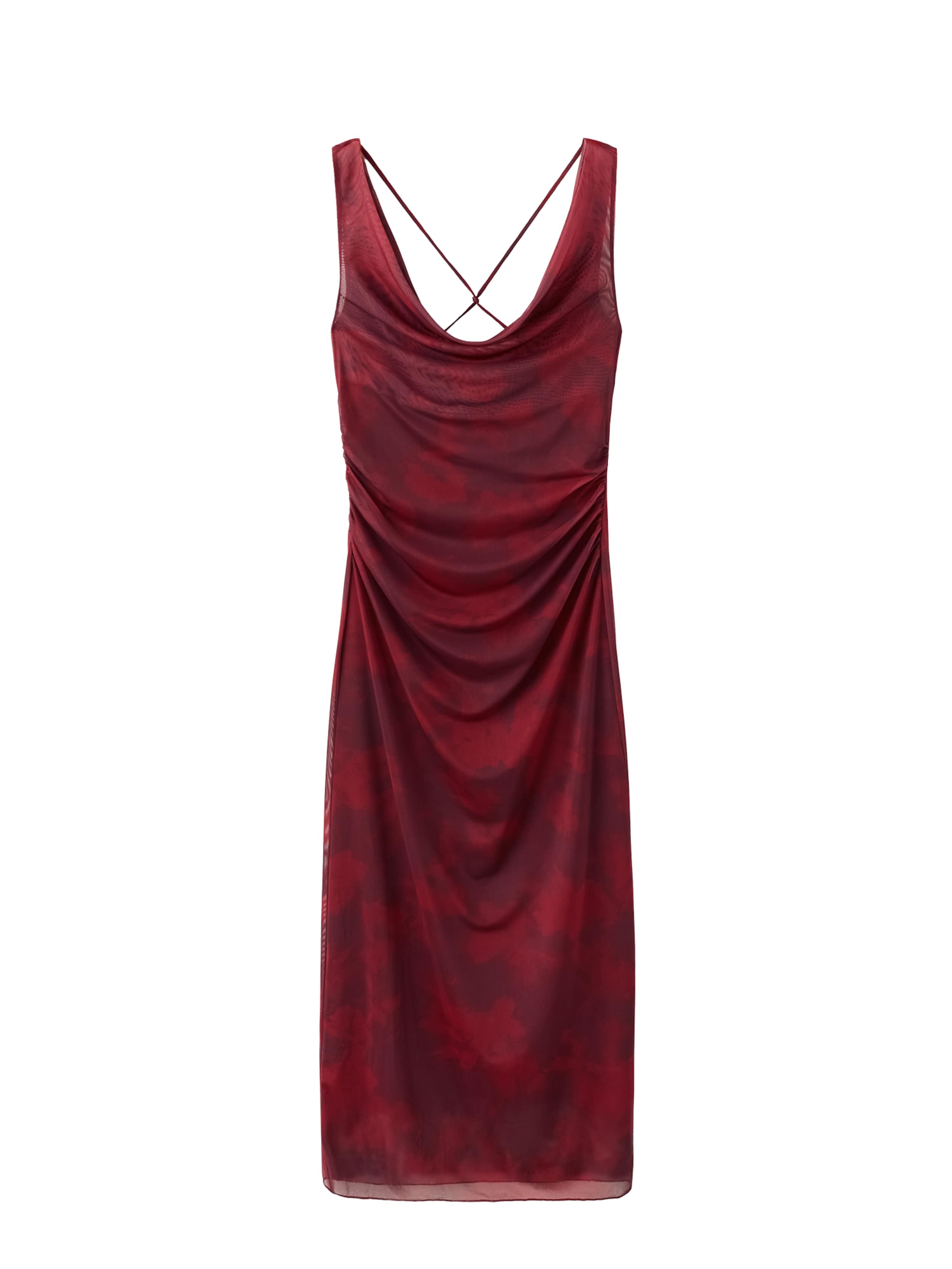 MANGO Kleid 'MARA' in bordeaux / weinrot, Produktansicht