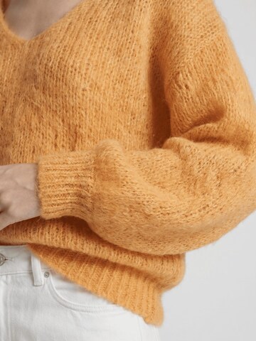 americandreams Oversizepullover 'Milana Mohair'‌‌‌‌‌ in Orange